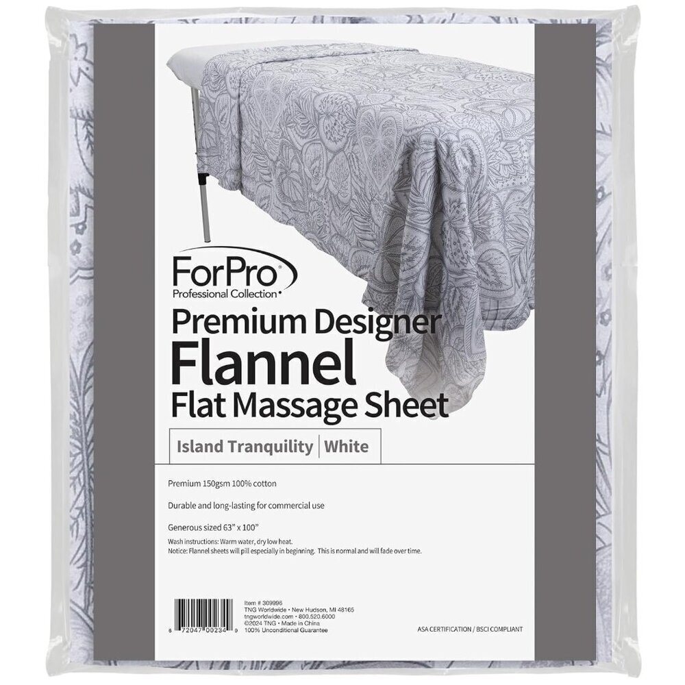 Ultra-Light Wrinkle-Resistant Flat Sheet for Massage Tables - Spa Essential